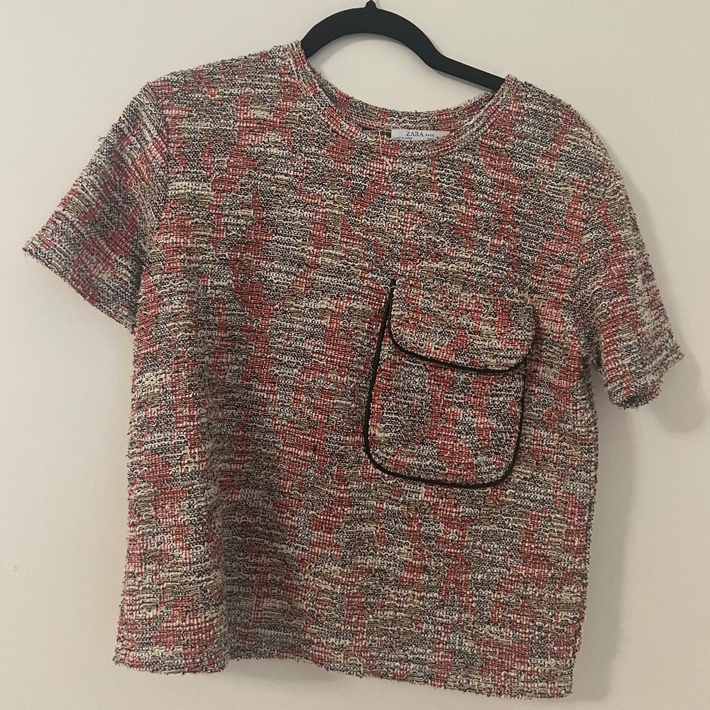 Zara multicolored blouse in size small